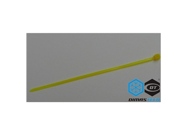 Plastic Cable Ties 10 Pieces Yellow 10 Cm